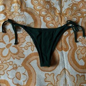 Roxy Forest Green Cheeky Swim Bottoms